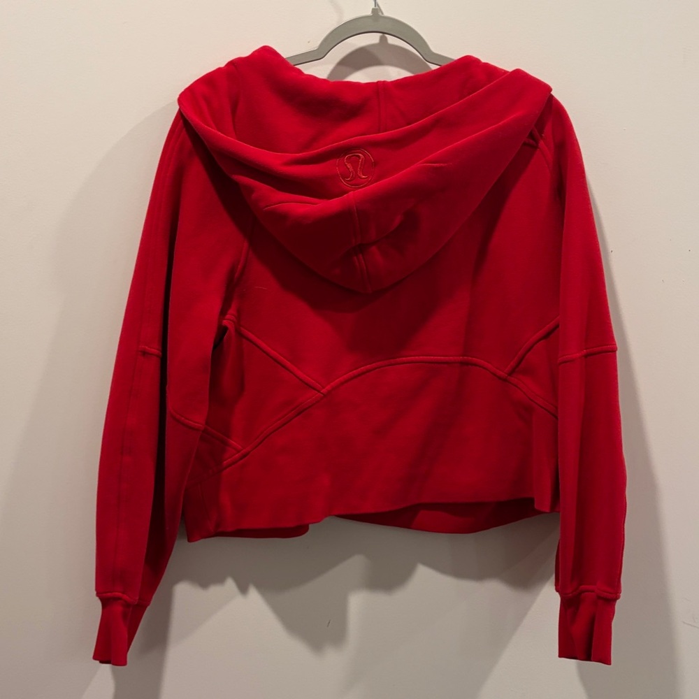 Lululemon Scuba Oversized Full-Zip Dark Red - Picture 6 of 6